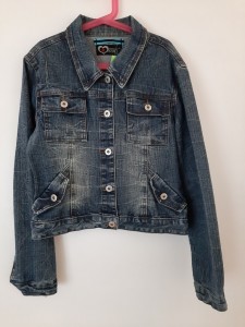 Jeans jakna z gumbi 13-14 L