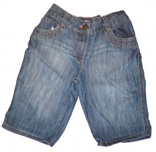 Modre jeans kratke hlače do kolen 12+ L