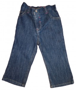 Dolge modre jeans hlače 12-18 M