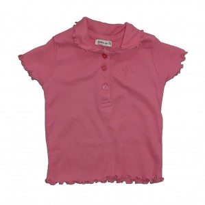 Roza majica z ovratnikom 3-6 M