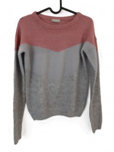 Sivo roza pulover 13-14 L