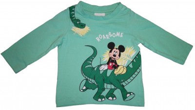 Zelena dolga majica dino in Mickey Disney