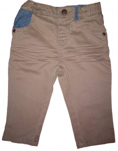 Rjave dolge jeans hlače 6-9 M