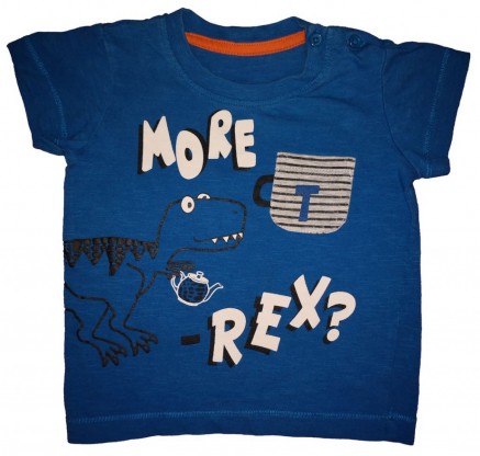 Modra kratka majica T-Rex 6-9 M