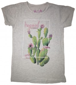 Siva kratka majica kaktus 7-8 L