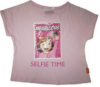 Roza kratka majica selfie 8-10 L
