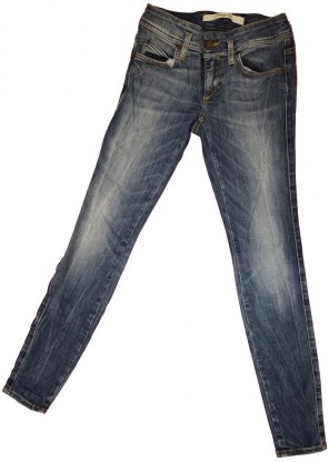 Modre dolge jeans hlače 10-12 L