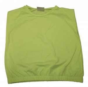 Rumena majica brez rokavov s podloženimi rameni 8-10 L