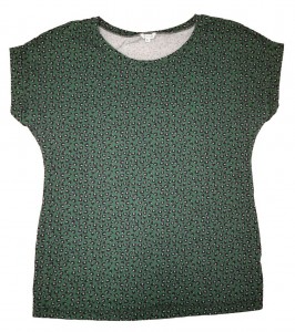 Zelena kratka majica živalski vzorec XL