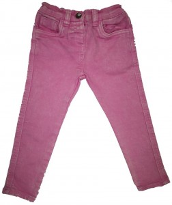 Roza dolge jeans hlače spran videz 2-3 L