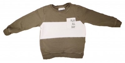 Olivno zelen pulover play all day 18-24 M