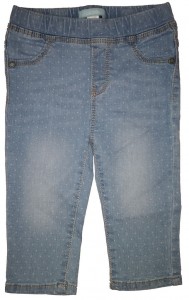 Modre jeggins hlače s pikicami 6-9 M