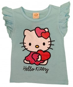 Modra kratka majica Hello Kitty 18-24 M