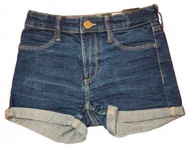 Modre jeans kratke hlače 6-7 L