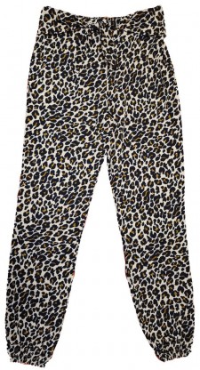 Lahke poletne hlače leopard 10-11 L