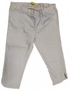 Modre jeans 3/4 hlače z elastičnim pasom M