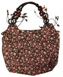 Pisana lahka torbica rože