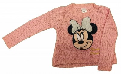Roza pleten pulover Minnie 18-24 M