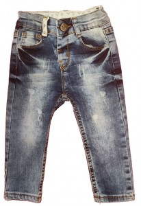 Modre dolge jeans hlače ozek model 18-24 M
