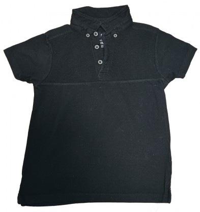 Črna kratka polo majica 6-7 L