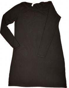 Črna obleka z dolgimi rokavi M