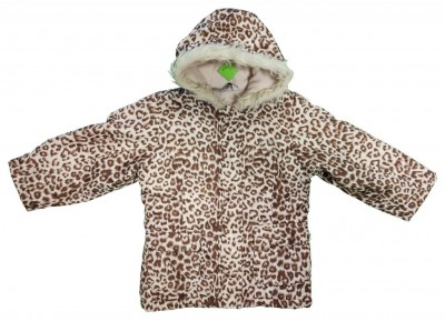 Rjava zimska bunda daljša živalski vzorec 3-4 L