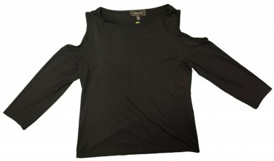 Črna majica 3/4 rokav krajši model M/L