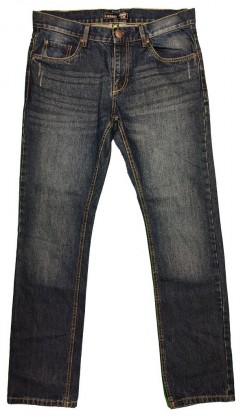 Modre jeans hlače modern slim L