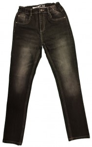 Temno sive jeans hlače z elastičnim pasom 12-13 L