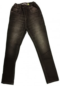Temno sive jeans hlače z elastičnim pasom 13-14 L
