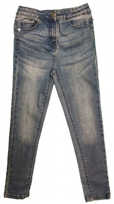 Modre jeans hlače 6-7 L