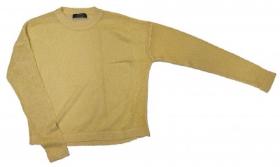 Rumen pleten pulover krajši model XS