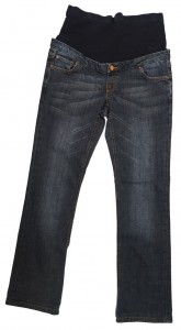 Dolge jeans nosečniške hlače M
