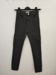 Sive jeans hlače z žepi 11-12 L