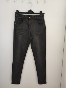 Sive dolge jeans hlače skinny 13-14 L