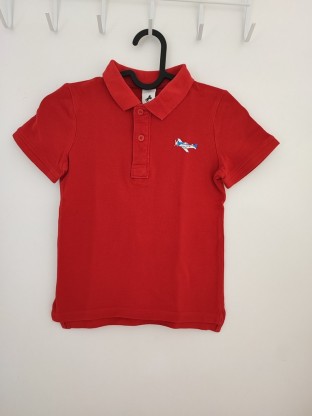 Rdeča polo kratka majica 6-7 L