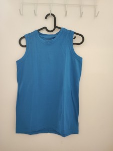 Modra majica brez rokavov 11-12 L