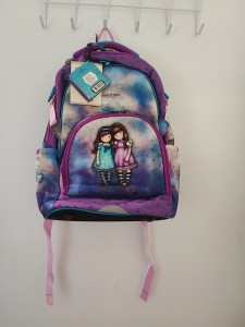 Vijolična šolska torba/nahrbtnik ergonomski deklica