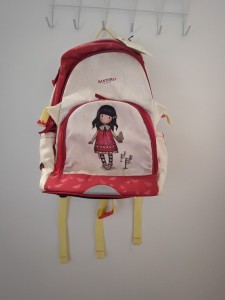 Rdeča šolska torba/nahrbtnik ergonomski deklica