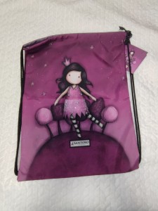 Vijolična vrečka za copate/športno vzgojo deklica