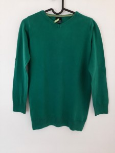 Zelen pulover V izrez 11-12 L
