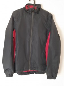 Črno rdeča prehodna športna jakna M/L