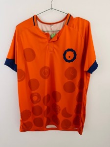Moška oranžna športna majica kr.rokav L