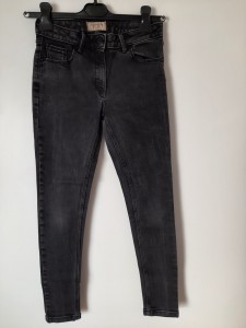 Dekliške temno sive jeans hlače 12 L