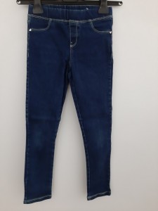 Dekliške modre jeans hlače brez regulacije v pasu 7-8 L