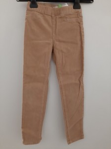 Dekliške rjave žametne hlače 6-7 L