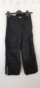 Črne otroške smučarske hlače  7-8 L