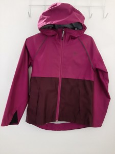 Dekliška vijolična prehodna jakna s kapuco 8-9 L