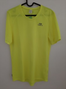 Športna neon rumena majica kr.rokav S
