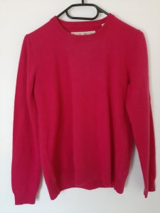 Ženski roza volnen pulover M
